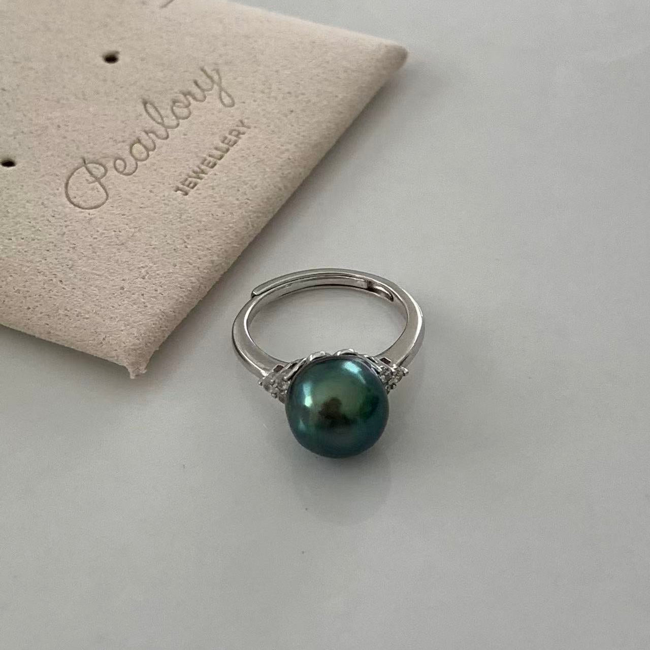 10-11mm Simple Tahitian Pearl Ring
