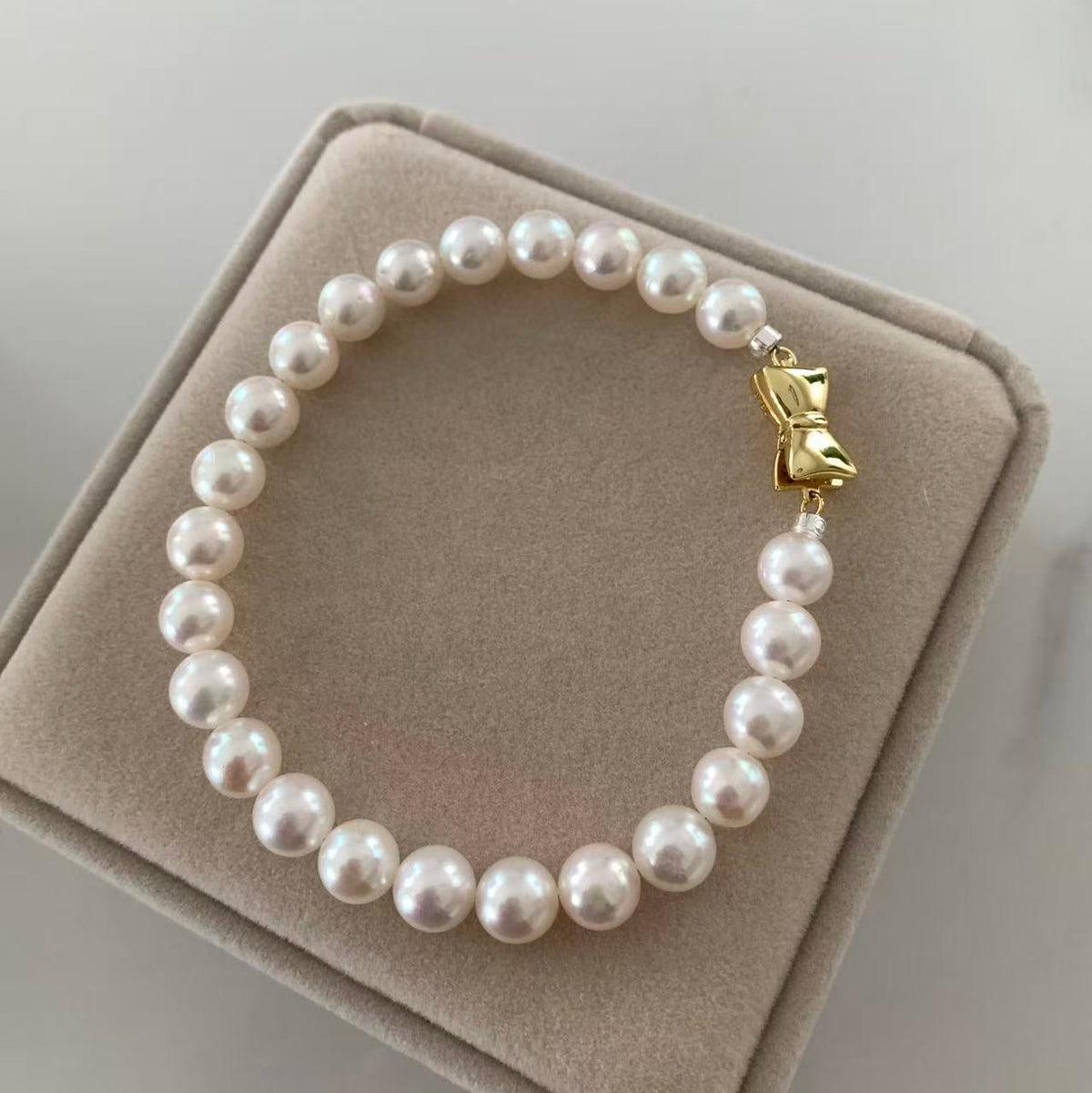 7-7.5mm Akoya Pearl Bow Bracele