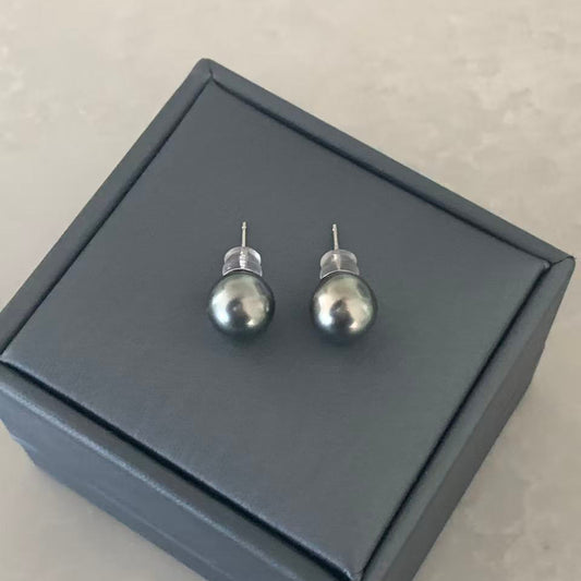 9.5mm Classic Tahitian Pearl Stud Earrings
