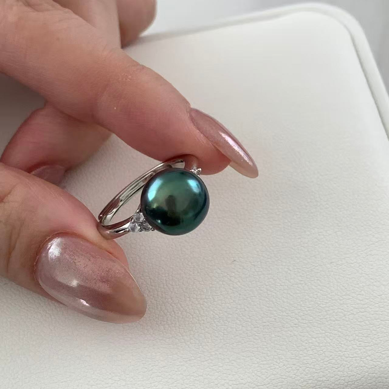 10-11mm Simple Tahitian Pearl Ring