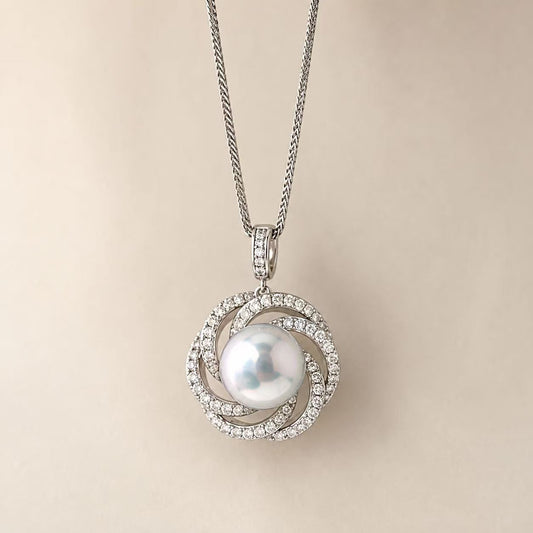 11-12mm Rose Window Australian South Sea Pearl Necklace