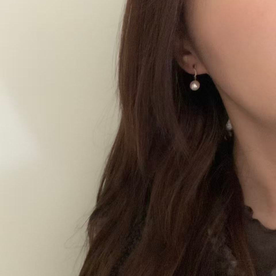 18K Gold Akoya Star and Moon Earrings