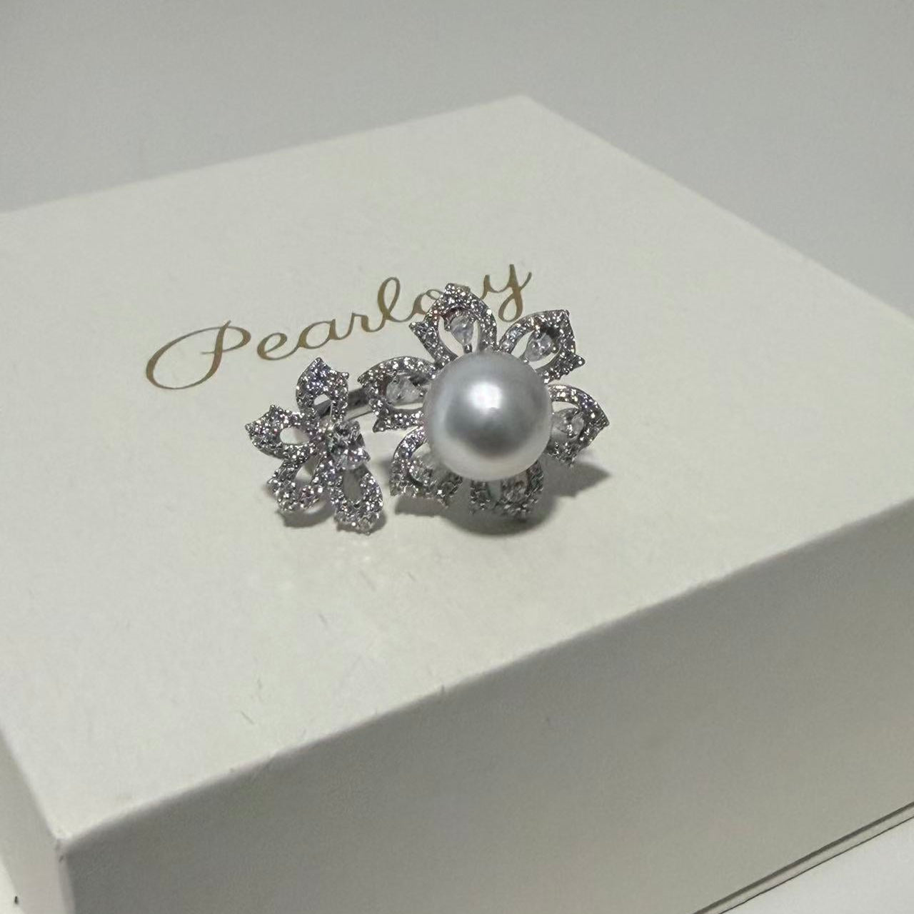 11mm Twin Blossom Australian South Sea Pearl Ring