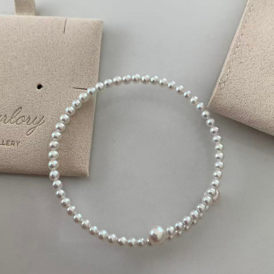 3.5-6mm Premium Freshwater Pearl Spring Bracelet