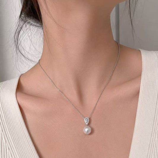 18K White Gold Australian South Sea Pearl Necklace