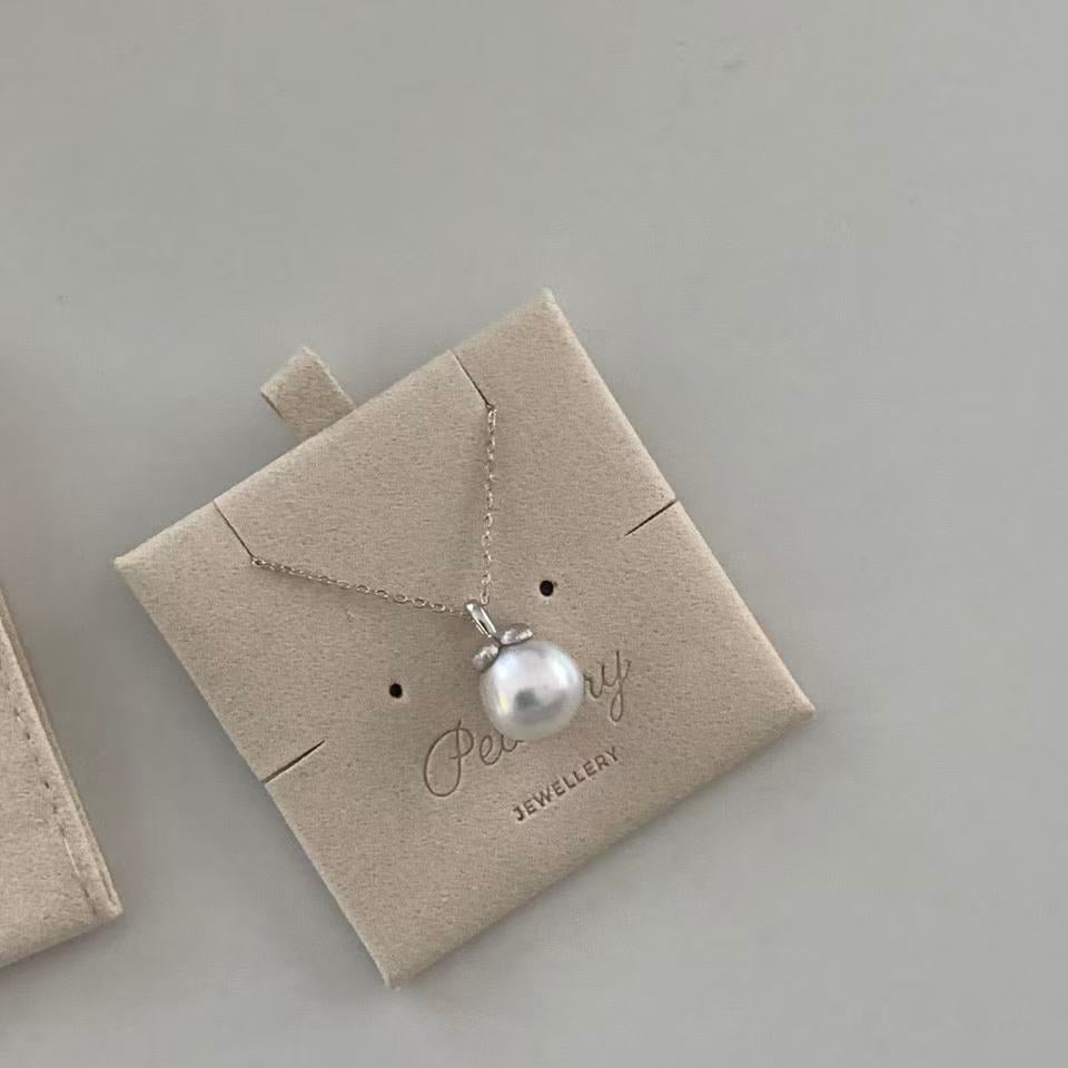 12-13mm Aurora Persimmon Australian White Pearl Necklace