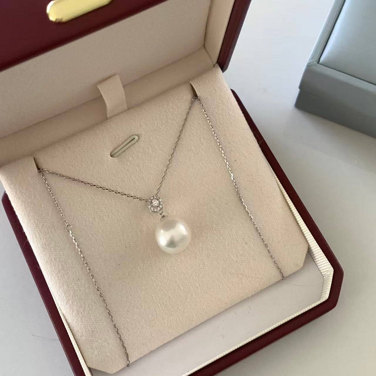 12-13mm Round Accent South Sea Pearl Necklace