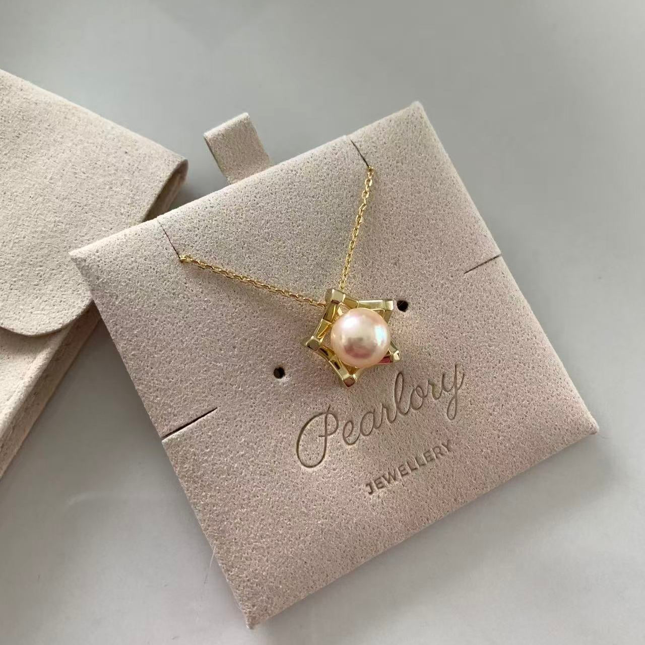 8.5-9mm Golden Star Akoya Pearl Necklace