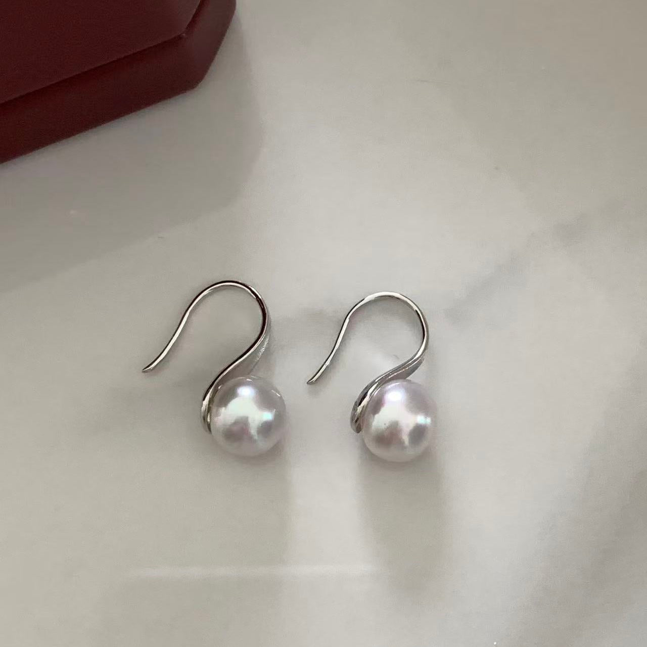 Sterling Silver South Sea Pearl High Heel Earrings