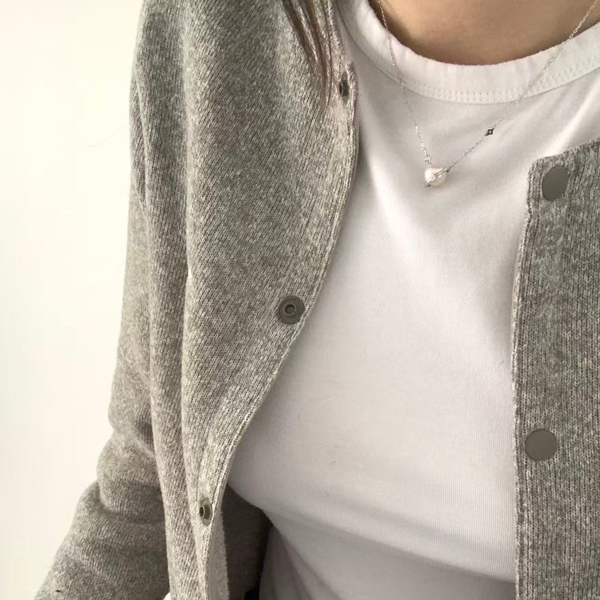 Freshwater Pearl Little Planet Necklace