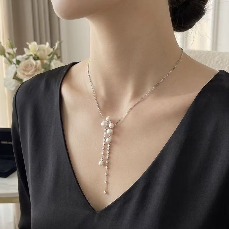 Long Tassel Freshwater Pearl Necklace
