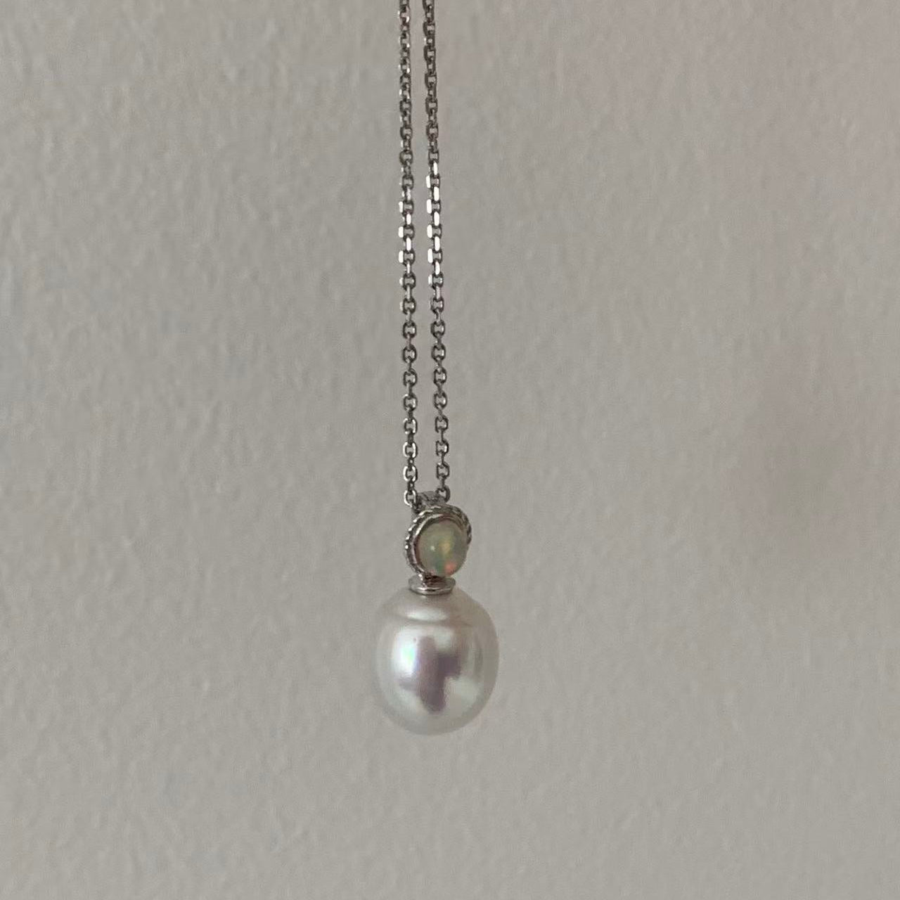 11-13mm Opal & Australian South Sea Pearl Necklace