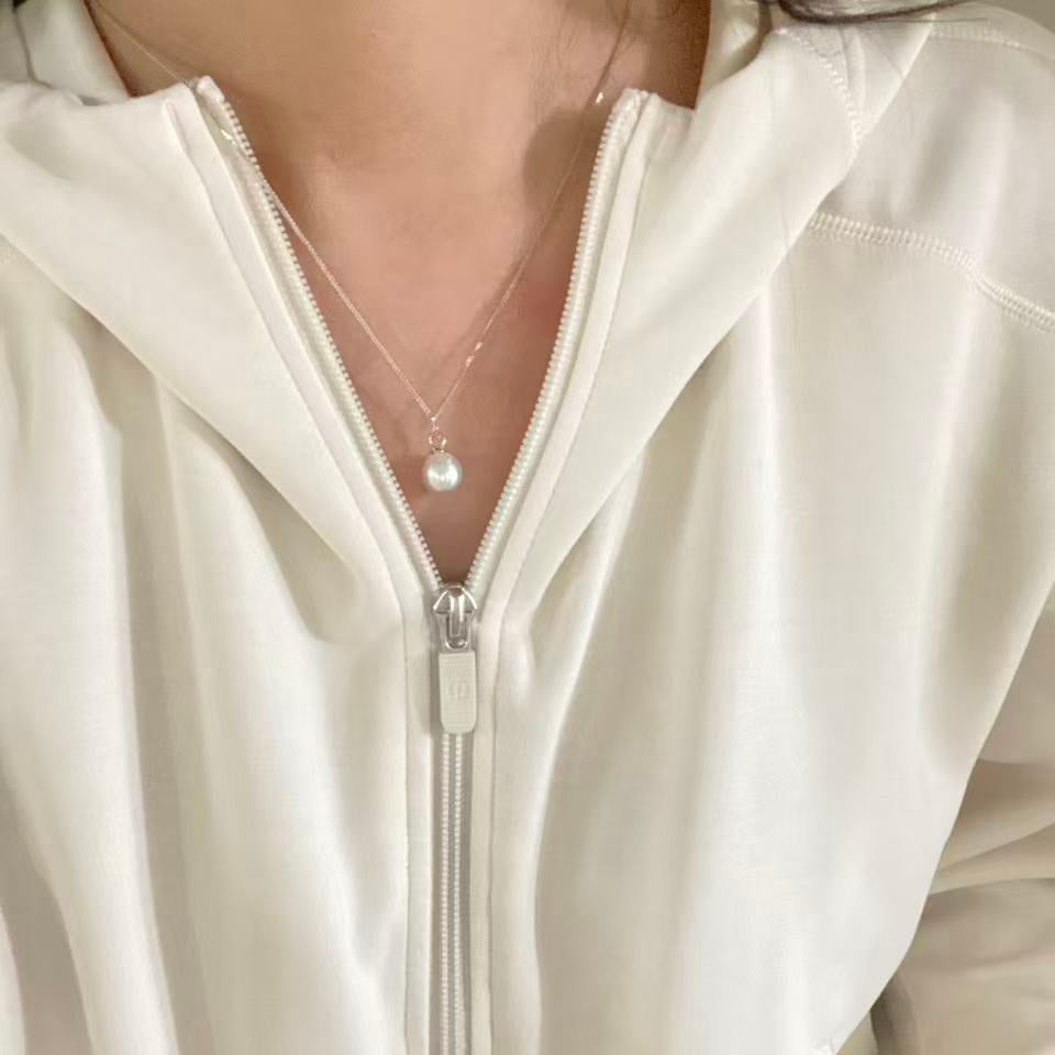 18K White Gold Simple Australian South Sea Pearl Necklace