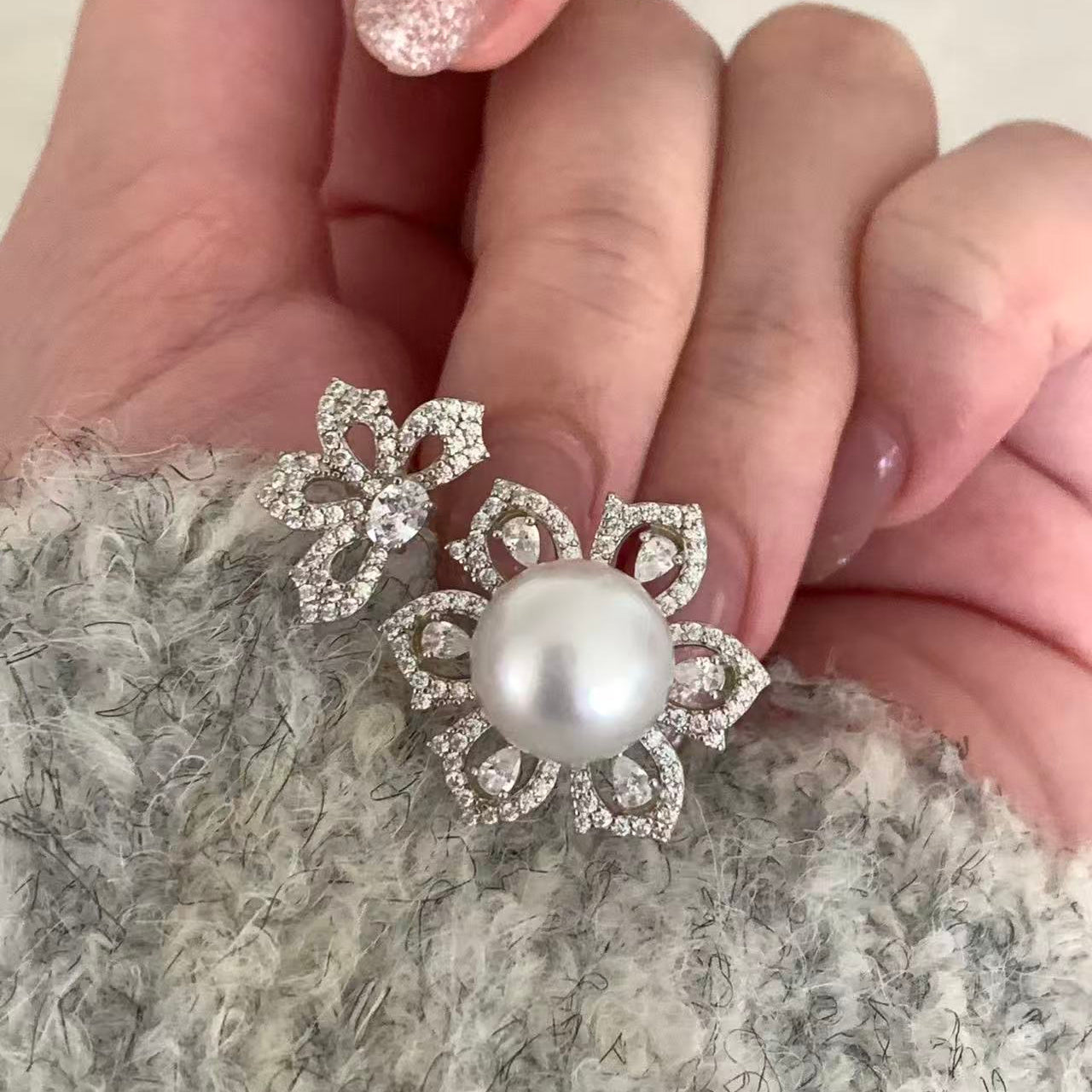11mm Twin Blossom Australian South Sea Pearl Ring