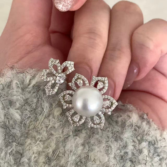 11mm Twin Blossom Australian South Sea Pearl Ring