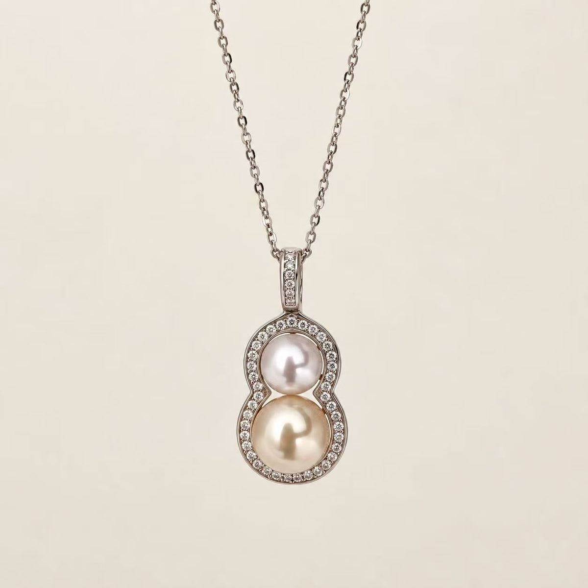 8-10mm Lucky Gourd Saltwater Pearl Necklace