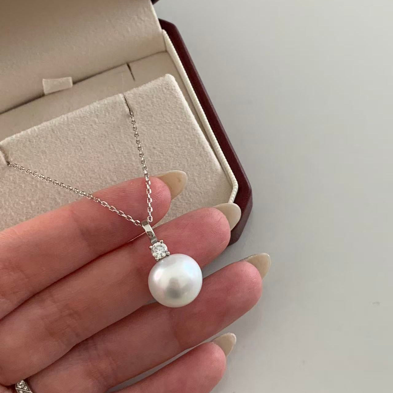 12-13mm Classic Australian South Sea Pearl Solitaire Necklace