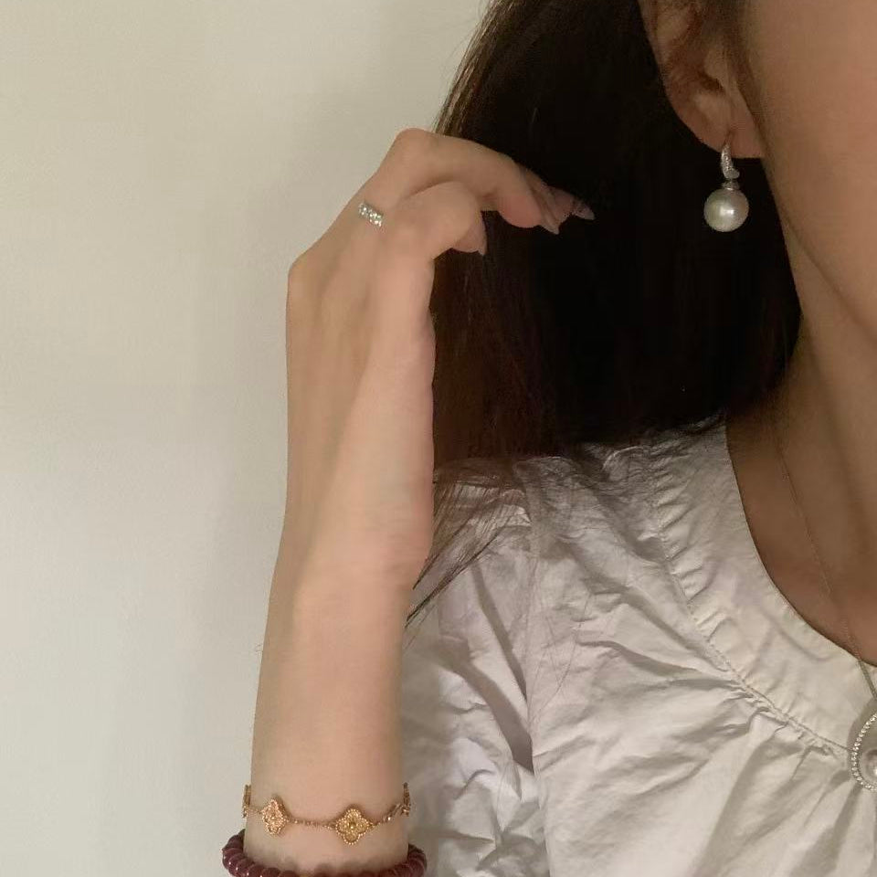 12mm Classic Freshwater Pearl Hook Earrings